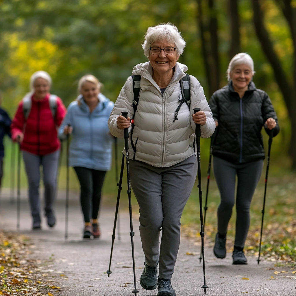 Скандинавська ходьба для пенсіонерів